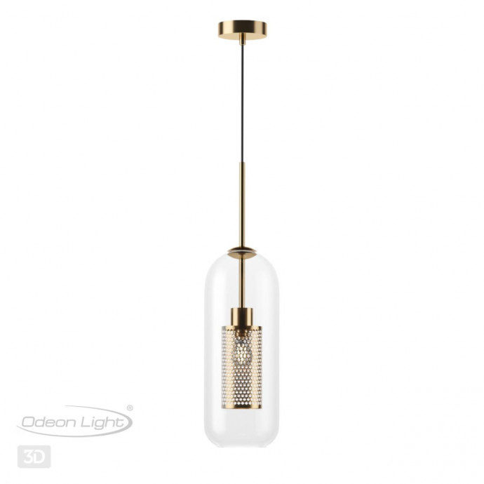 4940/1 PENDANT ODL22 291 античн.бронза/металл/прозрачный/стекло Подвес E27 1*40W CLOCKY
