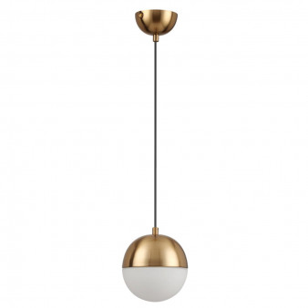 4960/1 PENDANT ODL22 307 античн.бронза/металл/белый/стекло Подвес E27 1*40W PINGA