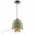4992/1A PENDANT ODL23 287 зеленый/золотой/металл/экокожа Подвес E27 60W KRESSA