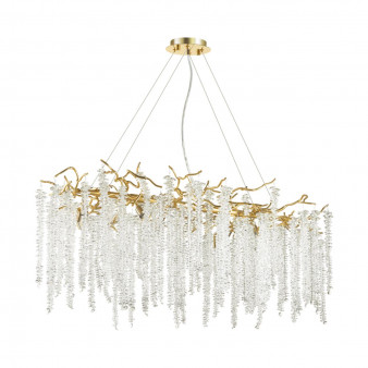 5005/12 HALL ODL23 487 золотой/прозрачный металл/хрусталь Люстра G9 12*40W BANCHE