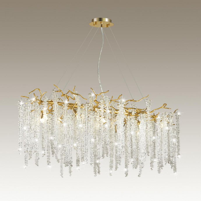 5005/12 HALL ODL23 487 золотой/прозрачный металл/хрусталь Люстра G9 12*40W BANCHE