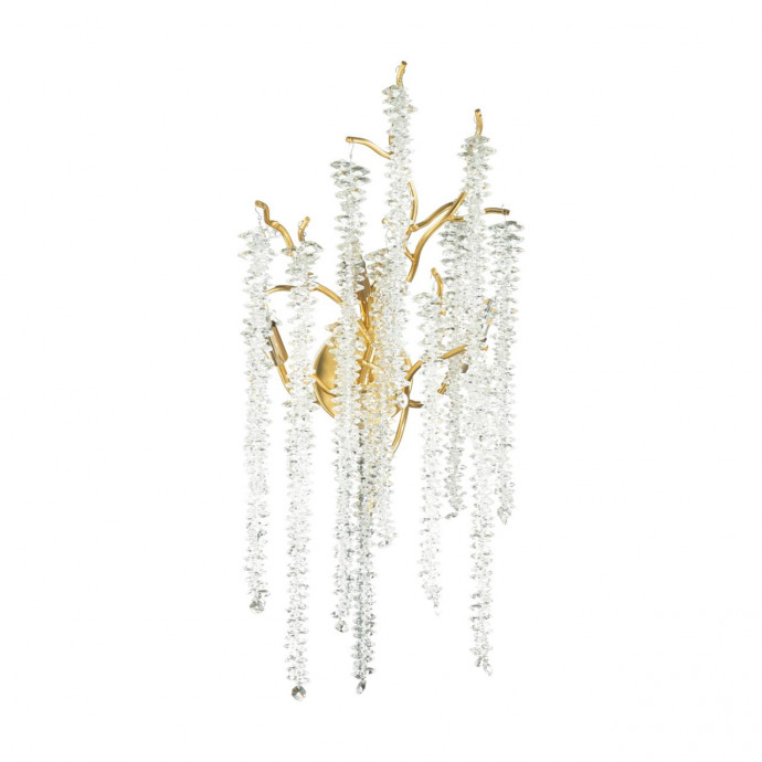 5005/3W HALL ODL23 487 золотой/прозрачный металл/хрусталь Бра G9 3*40W BANCHE