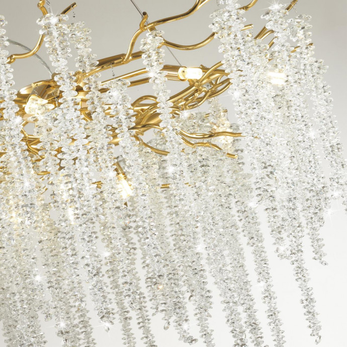 5005/8 HALL ODL23 487 золотой/прозрачный металл/хрусталь Люстра G9 8*40W BANCHE