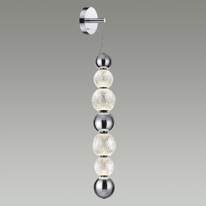 5007/13WL L-VISION ODL23 421 хром/прозрачный/металл/акрил Настенный светильник LED 13W 4000K 700Лм CRYSTAL