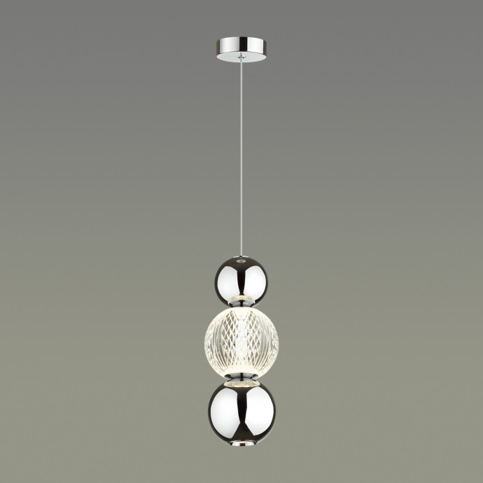 5007/7LA L-VISION ODL23 419 хром/прозрачный/металл/акрил Подвес LED 7W 4000K 300Лм CRYSTAL