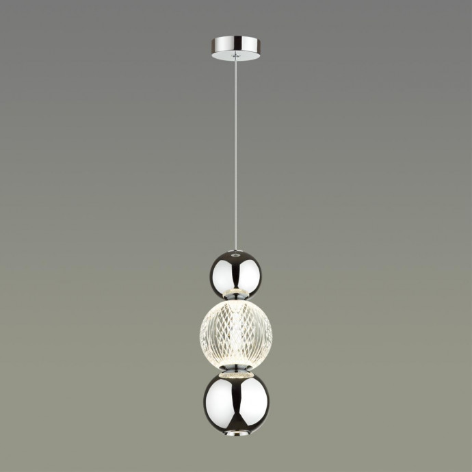 5007/7LA L-VISION ODL23 419 хром/прозрачный/металл/акрил Подвес LED 7W 4000K 300Лм CRYSTAL