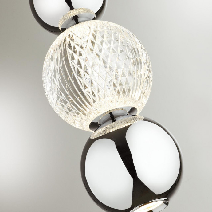 5007/7LA L-VISION ODL23 419 хром/прозрачный/металл/акрил Подвес LED 7W 4000K 300Лм CRYSTAL