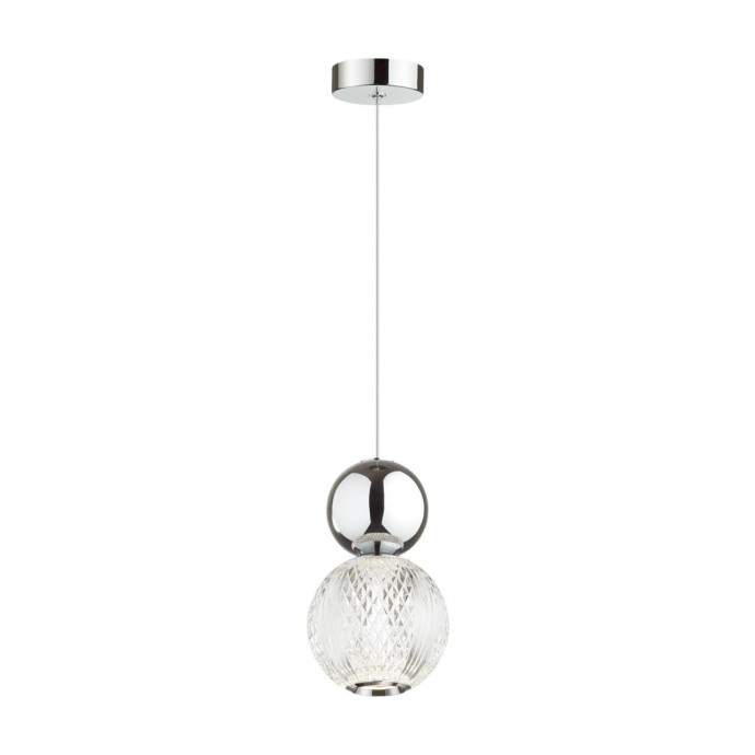 5007/7L L-VISION ODL23 419 хром/прозрачный/металл/акрил Подвес LED 7W 4000K 350Лм CRYSTAL