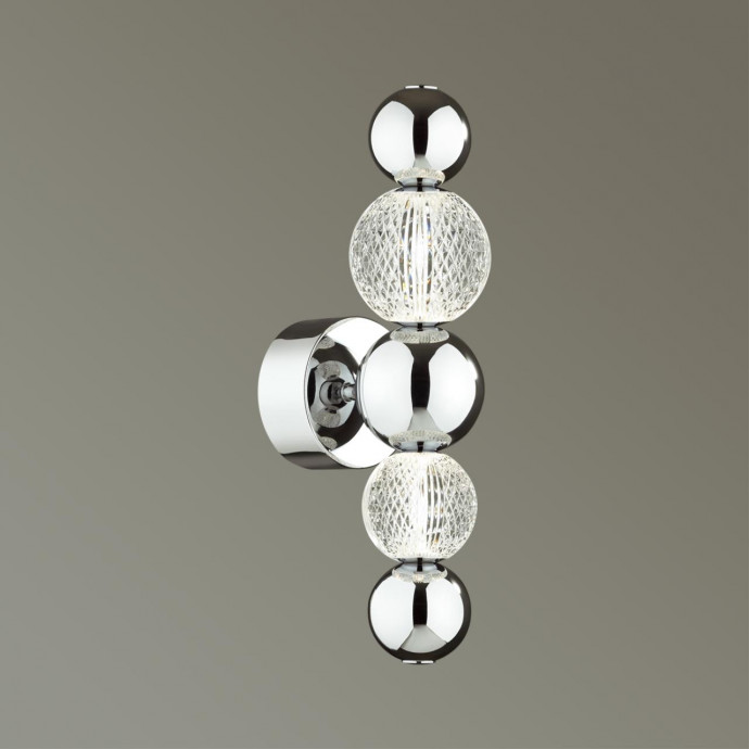 5007/7WL L-VISION ODL23 419 хром/прозрачный/металл/акрил Бра LED 7W 4000K 380Лм CRYSTAL