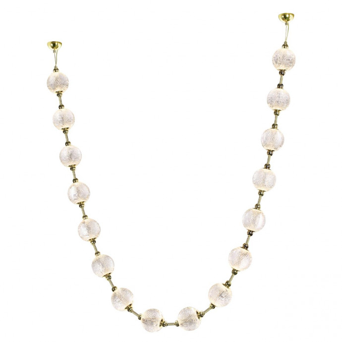 5008/64L L-VISION ODL23 золотой/прозрачный/металл/акрил Подвес LED  64W 4000K 3520Лм CRYSTAL