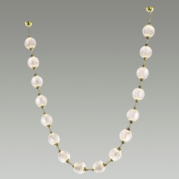 5008/64L L-VISION ODL23 золотой/прозрачный/металл/акрил Подвес LED  64W 4000K 3520Лм CRYSTAL