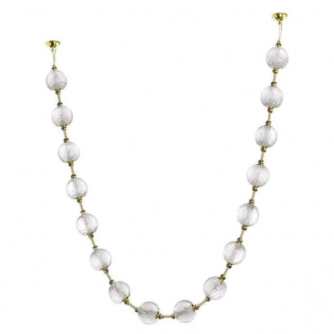 5008/64L L-VISION ODL23 золотой/прозрачный/металл/акрил Подвес LED  64W 4000K 3520Лм CRYSTAL