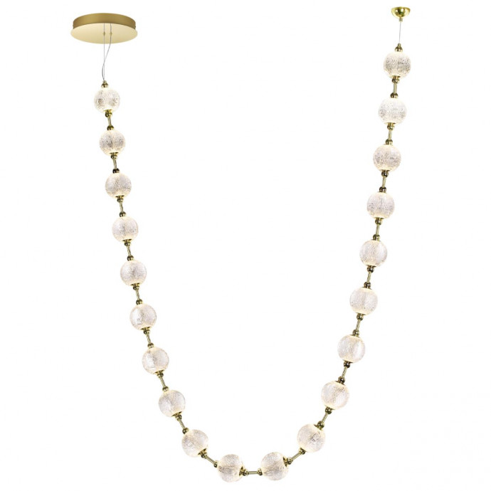 5008/80L L-VISION ODL23 золотой/прозрачный/металл/акрил Подвес LED  80W 4000K 4400Лм CRYSTAL