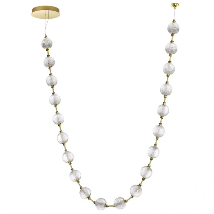 5008/80L L-VISION ODL23 золотой/прозрачный/металл/акрил Подвес LED  80W 4000K 4400Лм CRYSTAL