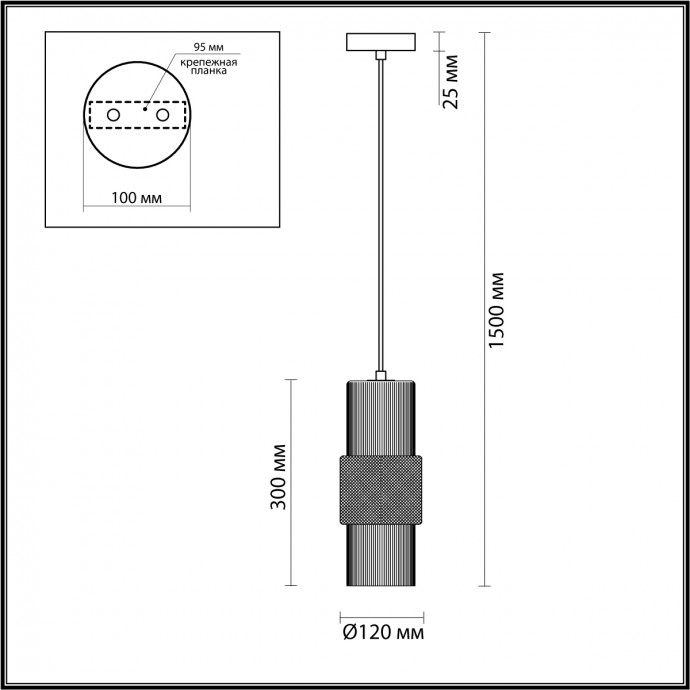 5019/1 MODERN ODL23 335 бронзовый/янтарный металл/стекло Подвес E14 1*40W PIMPA