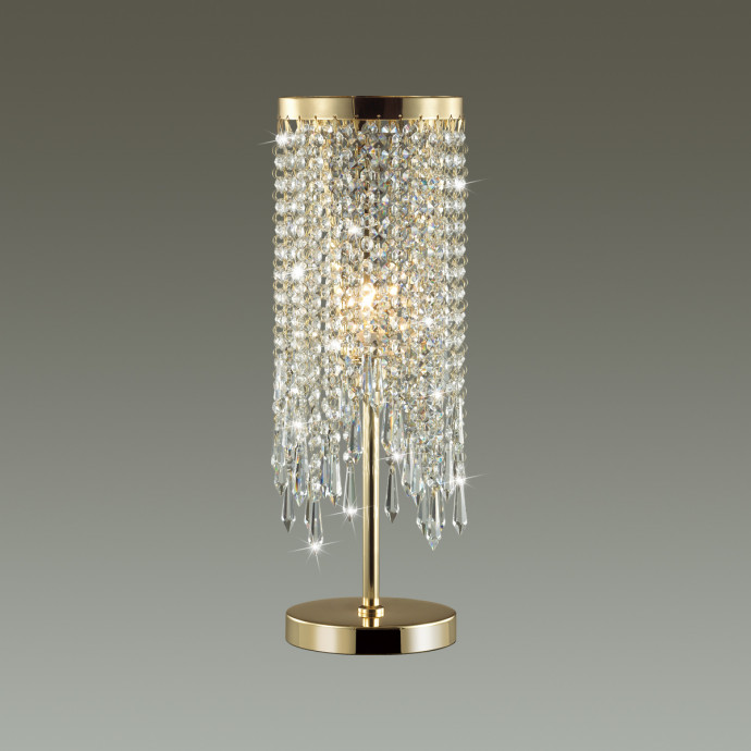 5028/1T MODERN ODL23 429 золотой/прозрачный металл/хрусталь Настольная лампа E14 1*40W CHOKKA