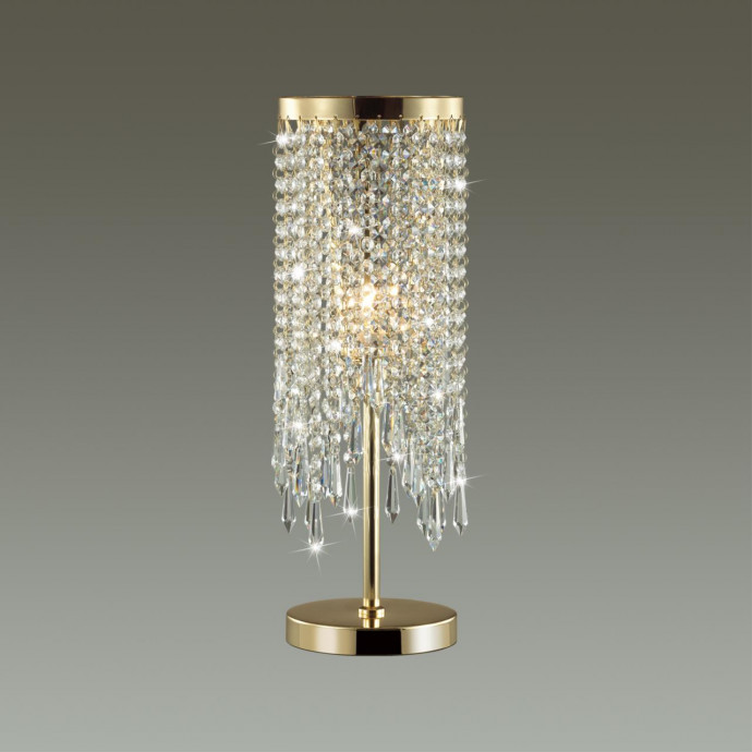 5028/1T MODERN ODL23 429 золотой/прозрачный металл/хрусталь Настольная лампа E14 1*40W CHOKKA