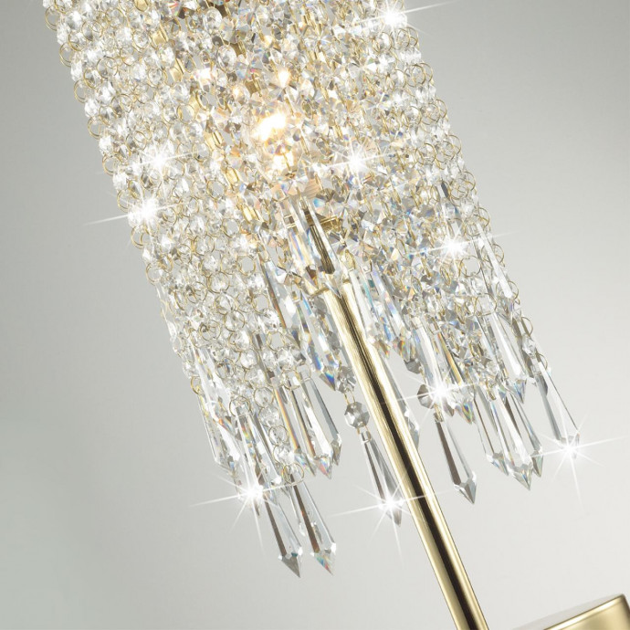 5028/1T MODERN ODL23 429 золотой/прозрачный металл/хрусталь Настольная лампа E14 1*40W CHOKKA