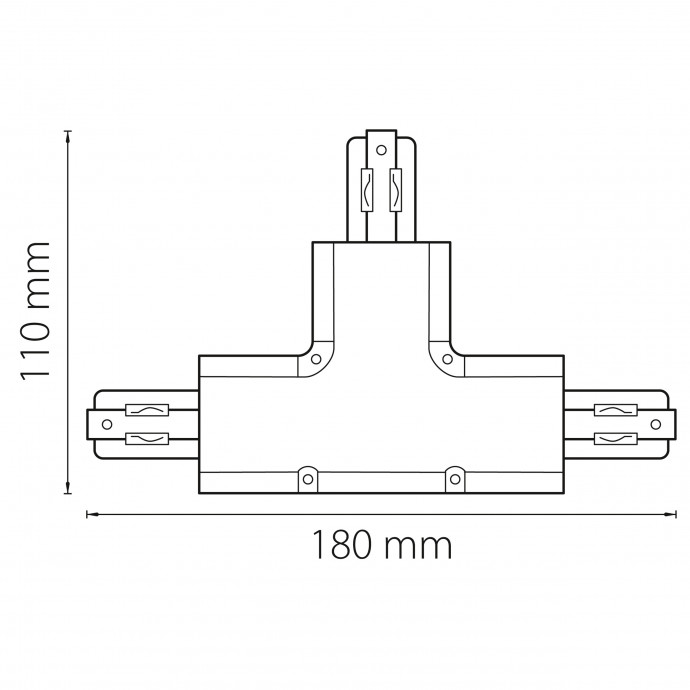 Соединитель T-образный трехфазный Barra Lightstar 504136