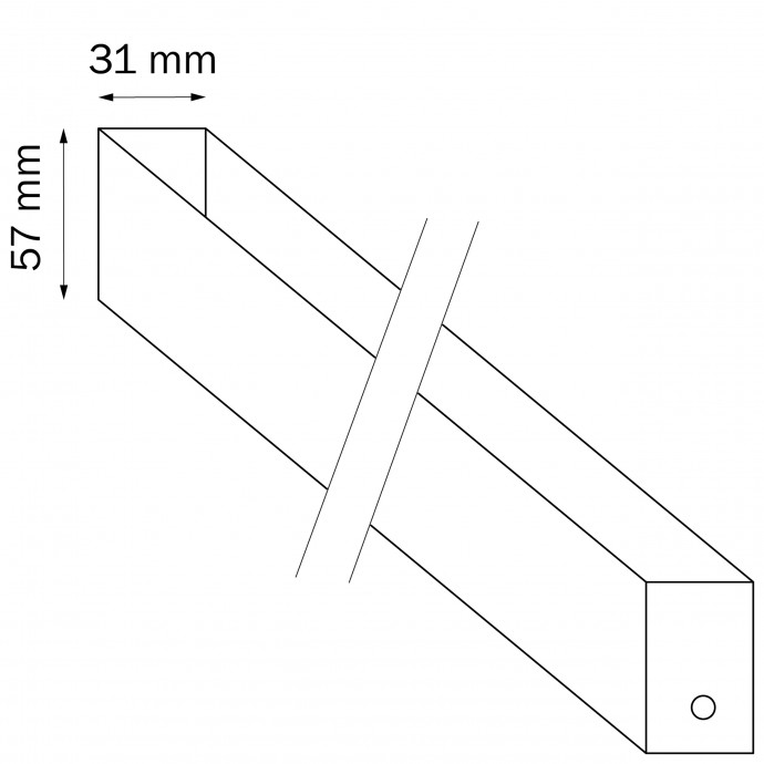 Трек PRO 220V, 1 метр Teta Lightstar 505016