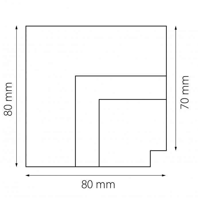 Соединитель угловой встраиваемый Linea Lightstar 506237