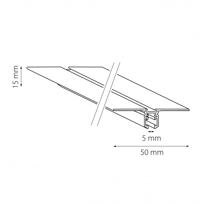 Трек встраиваемый однофазный LINEA 24V Linea Lightstar 506327