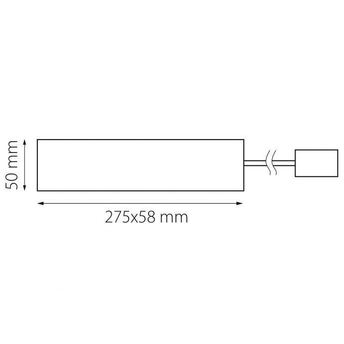 Крышка д/блока питания накладная д/св-ков 207ххх/237ххх/267ххх с кабелем 1м к треку DUE DUE Lightstar 507007