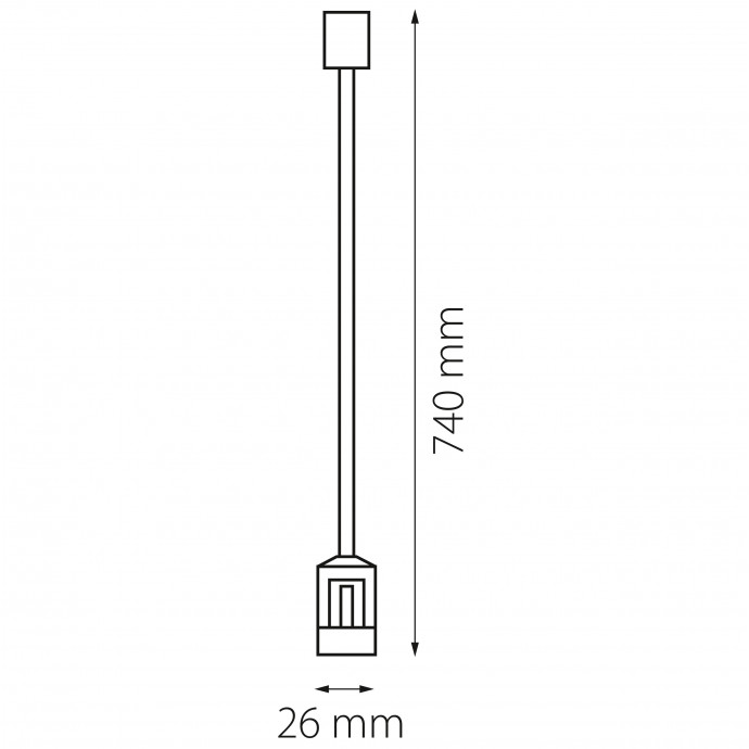 Крепление потолочное трековое DUE DUE Lightstar 507177
