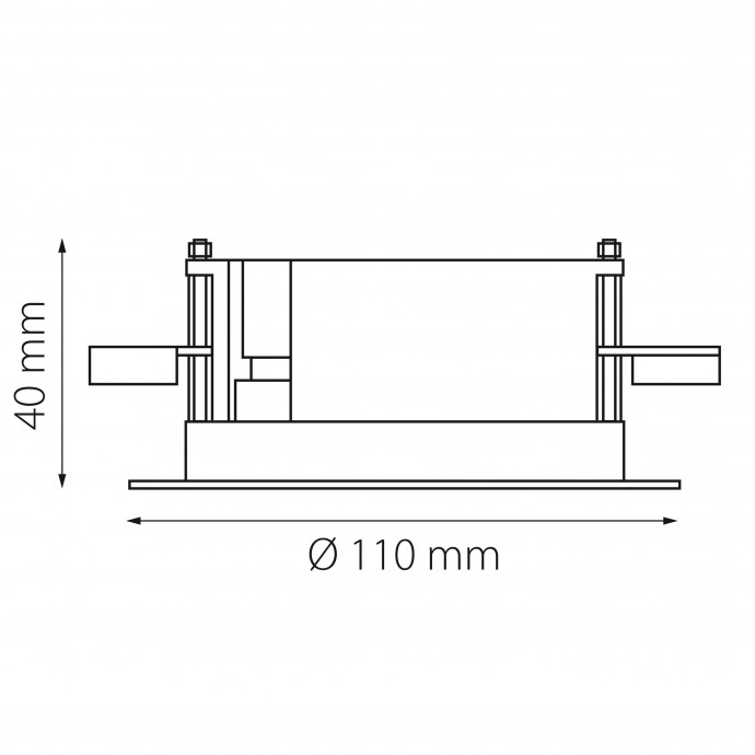 База для подвода  питания встраиваемая Nove Lightstar 508117