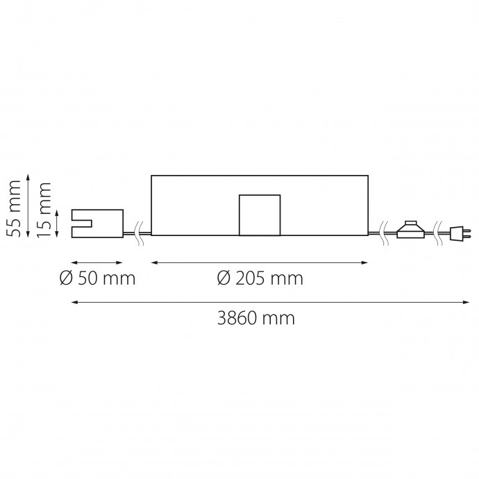 Мобильный блок питания (в розетку) Nove Lightstar 508157