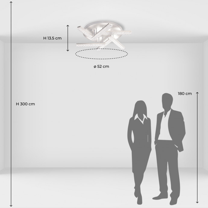 Потолочная люстра светодиодная De City Оскар 510012106