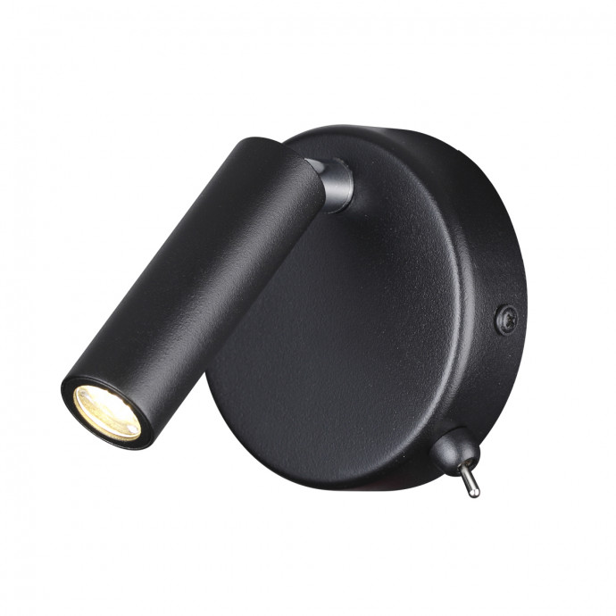 5220/3WL LEDIO LN22 049 черный Бра с выкл. LED 3W 3000K 330Лм  220V CHASE