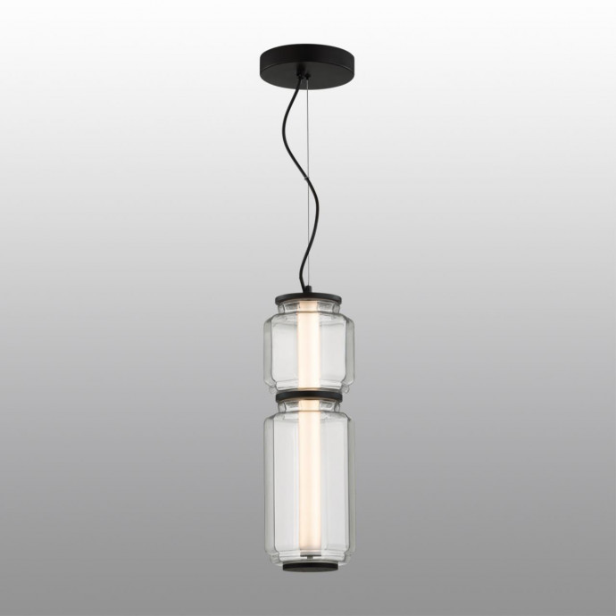 5409/20L HIGHTECH ODL_EX24 черный/прозрачный/металл/стекло/акрил Подвес LED 20W 3000K 1480Лм JAM