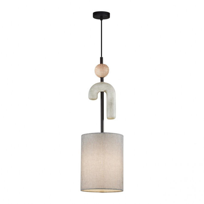 5410/1A MODERN ODL_EX24 черный матов./серый/металл/полирезин/ткань Подвес E14 1*40W BAGEL