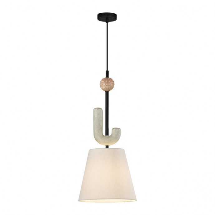 5410/1 MODERN ODL_EX24 черный матов./бежевый/металл/полирезин/ткань Подвес E14 1*40W BAGEL