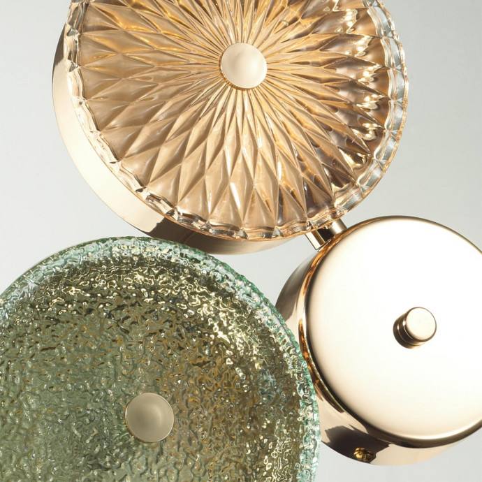 5412/14WL L-VISION ODL_EX23 9 золотой/желтый/зеленый металл/стекло Бра LED 14W 4000K CARAMELLA