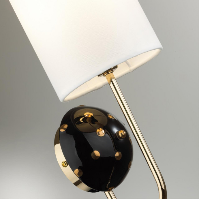 5424/1W MODERN ODL_EX24 золотой/черный/белый/металл/керамика/ткань Бра E14 1*40W POLLEN