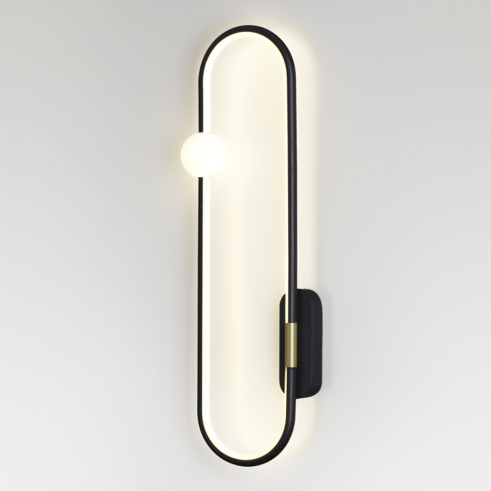 5607/20WL LEDIO LN23 016 черный Настенный светильник LED 20W 3000К 1360Лм 220V HARLOW