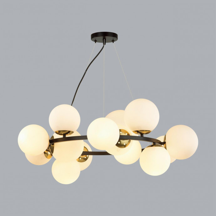 6508/14 MODERNI LN23 черный, белый, бронза Люстра E14 14*40W 220V MELONA