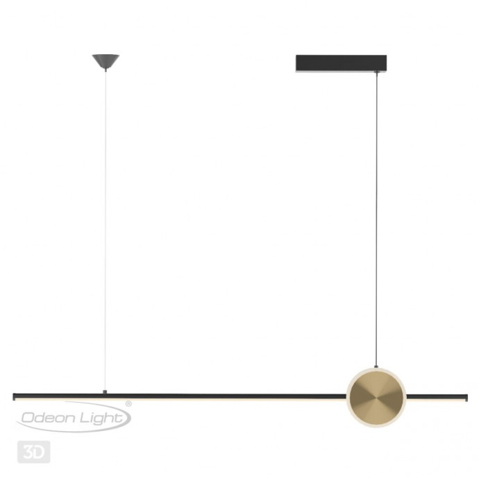 6601/30L HIGHTECH ODL23 127 черный/античная бронза/металл Подвесной св-к IP20 LED 30W 1800Лм 3000K STILO