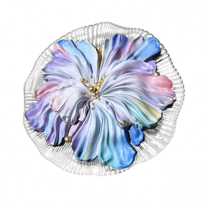 6614/8WL HIGHTECH ODL24 белый/гипс/акрил/прозр. стекло Настенный светильник  IP20 LED 8W 3000K 220V FIORE