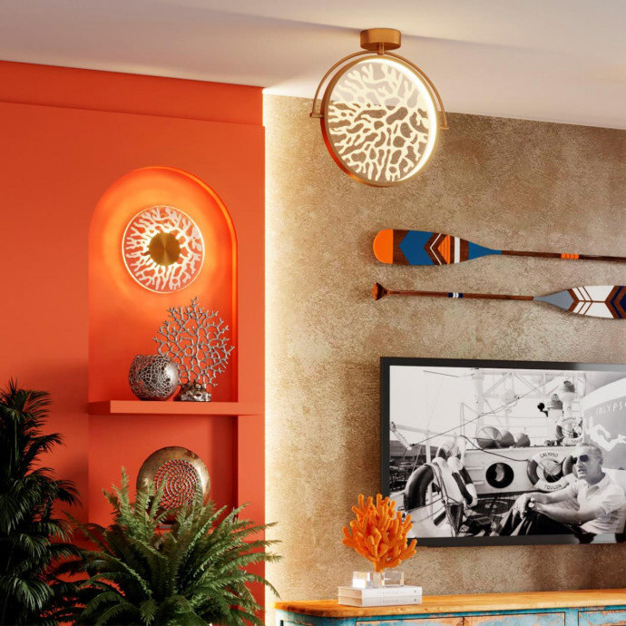 6627/36CL MIDCENT ODL24 античная бронза/металл/акрил Потолочный светильник поворотный град IP20 LED 36W 3000K 220V SOLARIS