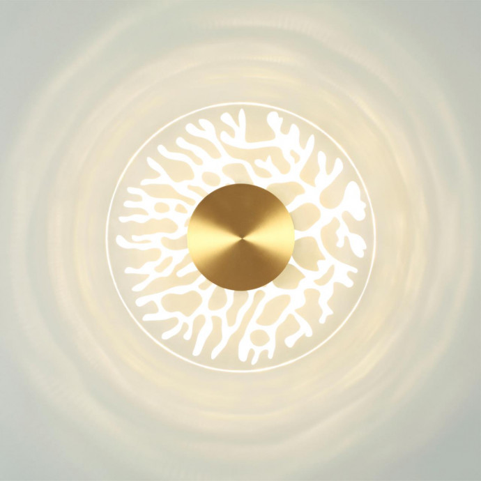 6627/9WL MIDCENT ODL24 античная бронза/металл/акрил Настенный светильник IP20 LED 9W 3000K 220V SOLARIS