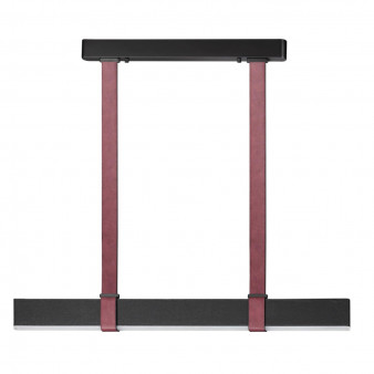 6629/25L HIGHTECH ODL24 металл/экокожа/ткань/акрил бордовый/черный Подвесной светильник IP20 LED 25W 3000K 220V VINCENT