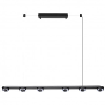 6631/64L HIGHTECH ODL24 металл/черный/акрил Подвесной линейный светильник IP20 LED 64W 1667Лм  3000K 220V с раздельным вкл. Верх/низ TURMAN