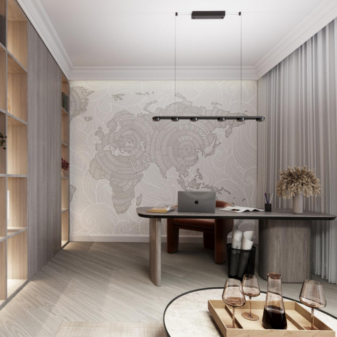 6631/64L HIGHTECH ODL24 металл/черный/акрил Подвесной линейный светильник IP20 LED 64W 1667Лм  3000K 220V с раздельным вкл. Верх/низ TURMAN