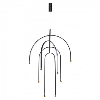 6633/95L HIGHTECH ODL24 металл/черный/акрил Подвесной светильник  (регулируемые рожки) LED 95W 3000K 220V MEMFI