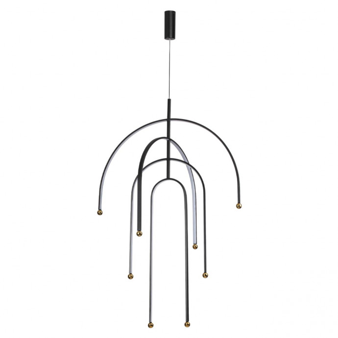 6633/95L HIGHTECH ODL24 металл/черный/акрил Подвесной светильник  (регулируемые рожки) LED 95W 3000K 220V MEMFI