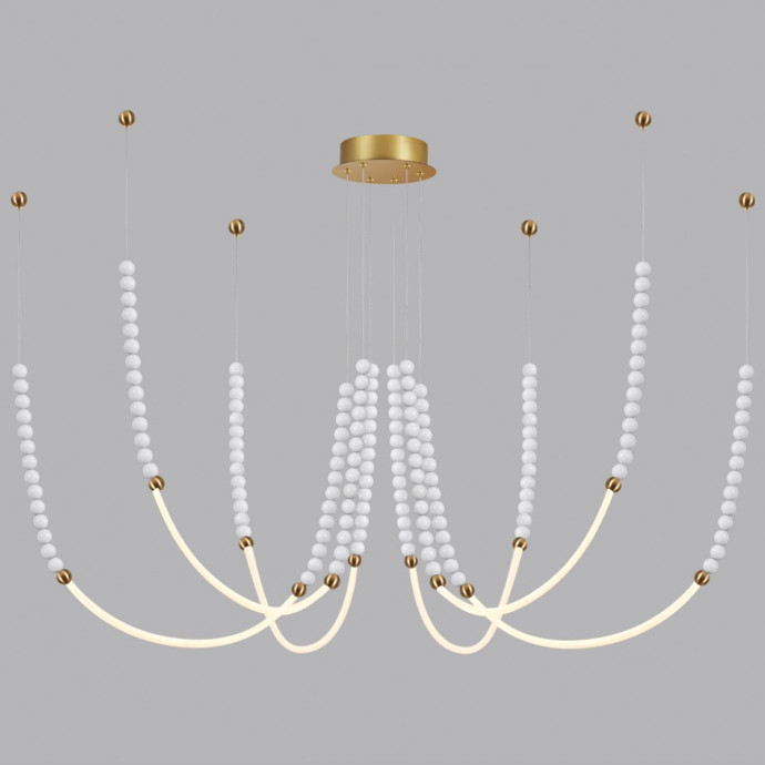 6639/70L HIGHTECH ODL24 металл/античная бронза/разноветн. бусы из акрила/акрил Люстра IP20 LED 70W 3000K 220V MONELLA