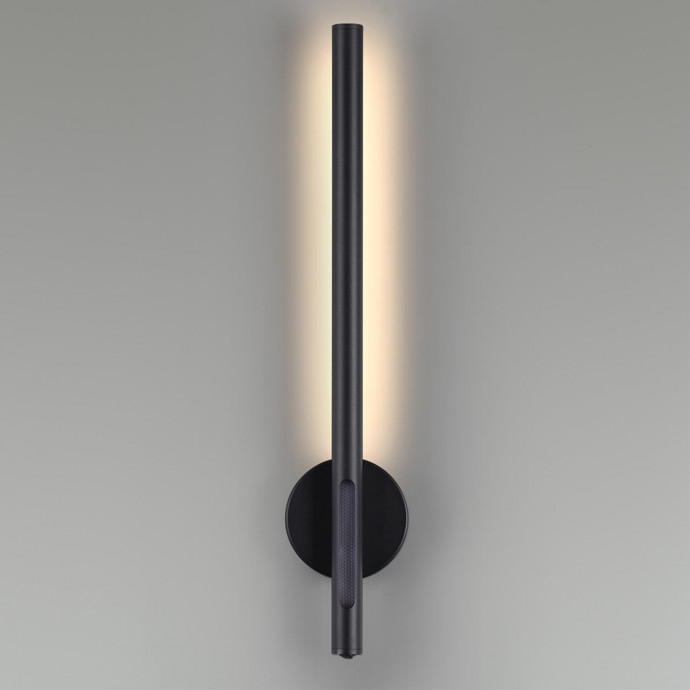 6643/10WL HIGHTECH ODL24 черный/металл/акрил Настенный светильник (выкл. на корпусе) IP20 LED 12W 3000K 220V MALI